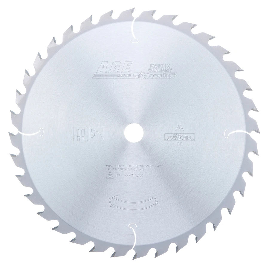 Amana Tool - MD14-360 - RIPPING 14"x36T ATB 1" BORE