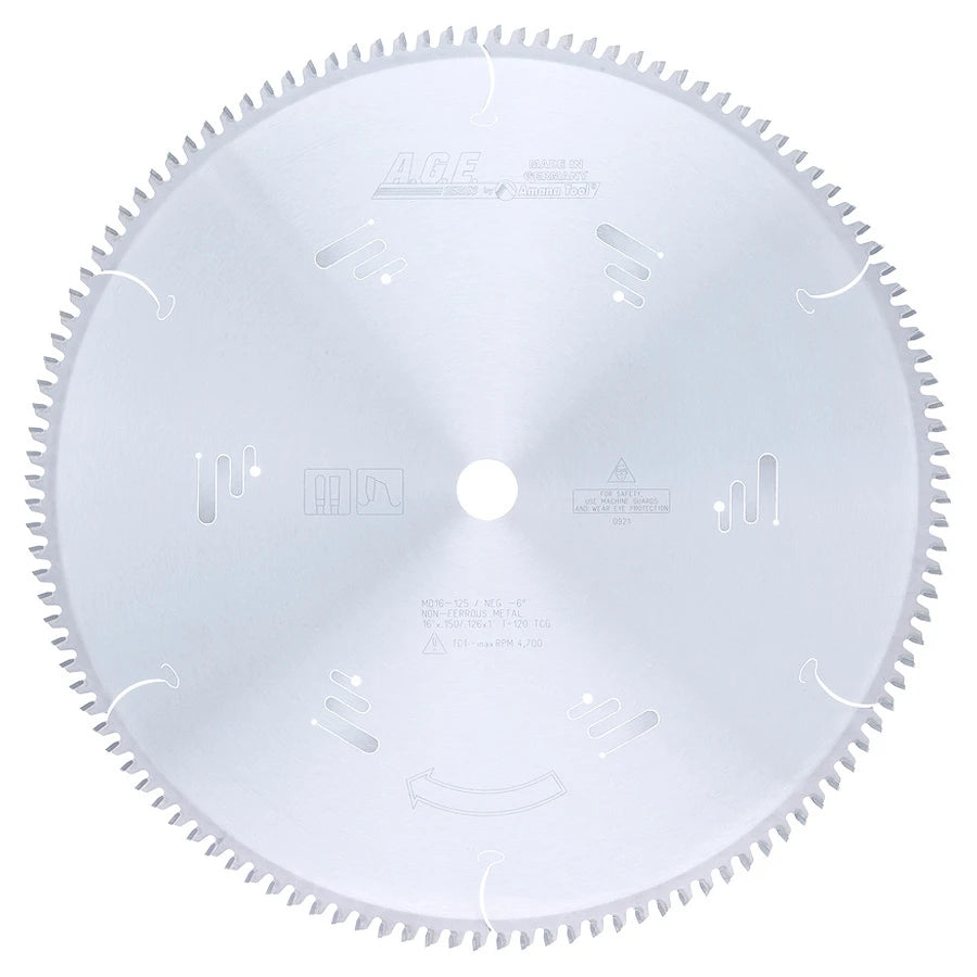 Amana Tool - MD16-125 - NON-FERROUS 16"x120T 1" BORE