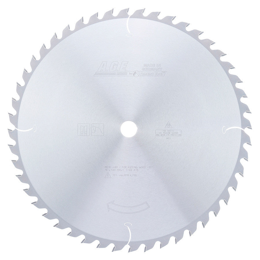 Amana Tool - MD16-480 - RIPPING 16"x48T FT 1" BORE