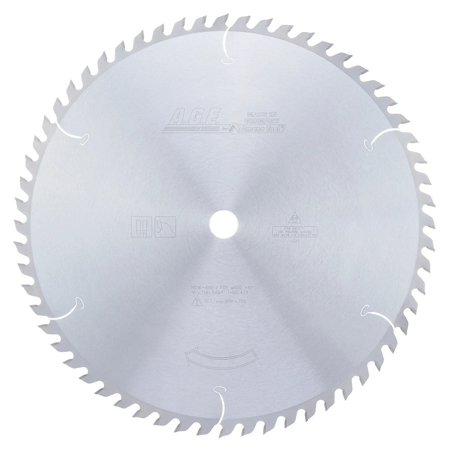 Amana Tool - MD16-600 - GENERAL 16"x60T ATB 1" BORE