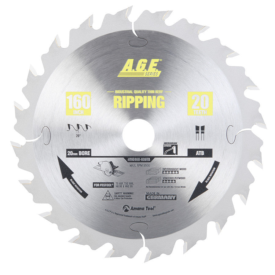 Amana Tool - MD160-020TB - RIPPING 160mmx20T 20mm xFESTOO