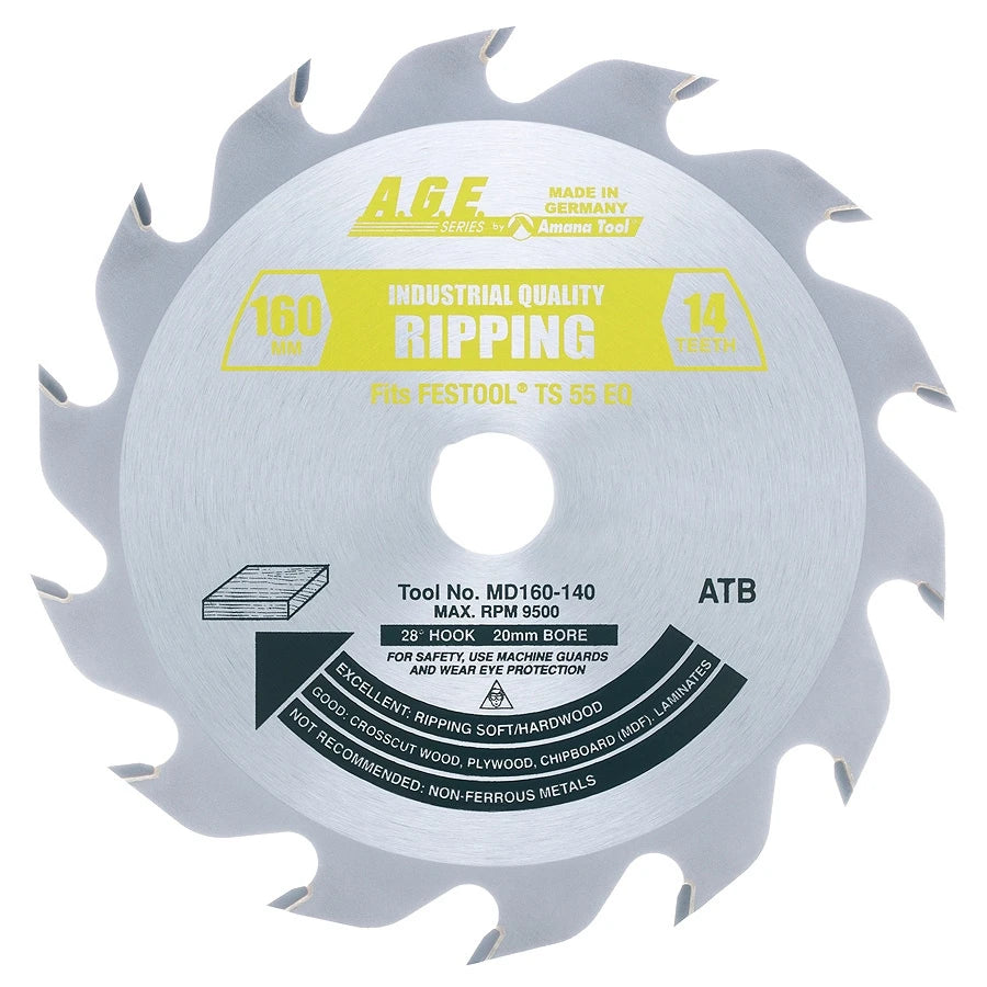 Amana Tool - MD160-140 - RIPPING 160mmx14T 20mm xFESTOO