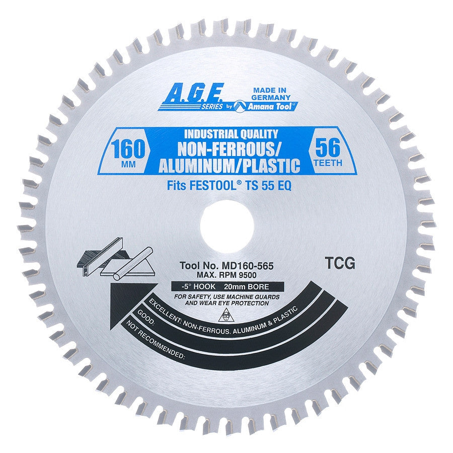 Amana Tool - MD160-565 - ALUMIN/PLASTIC 160x56T XFESTOO