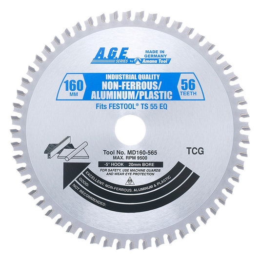 Amana Tool - MD160-565 - ALUMIN/PLASTIC 160x56T XFESTOO