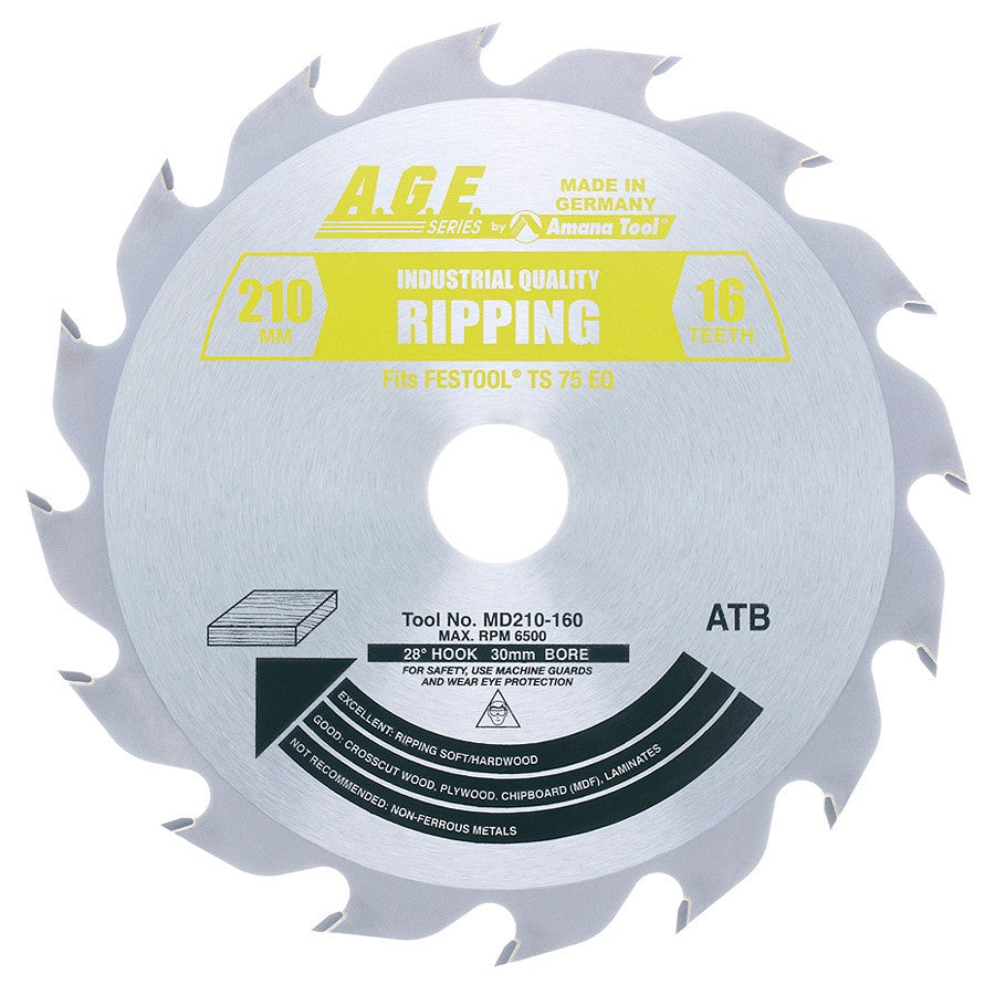 Amana Tool - MD210-160 - RIPPING 210mmx16T 30mm XFESTOO