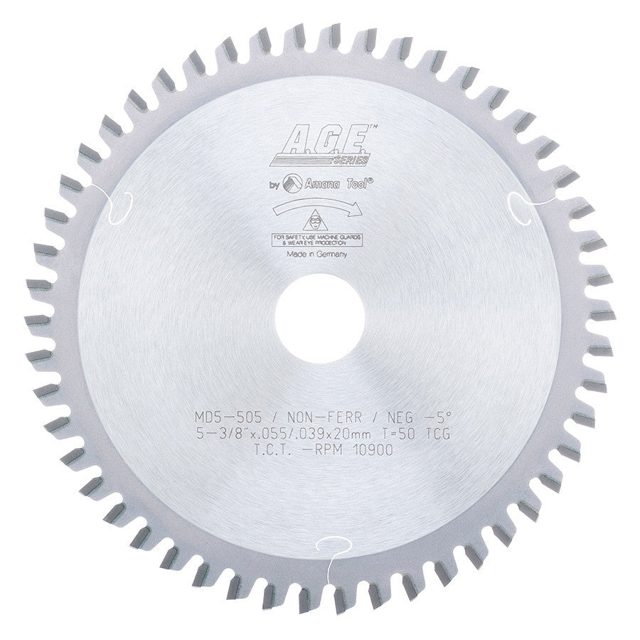 Amana Tool - MD5-505 - NON-FERROUS 5-3/8"x50T 20mmBOR
