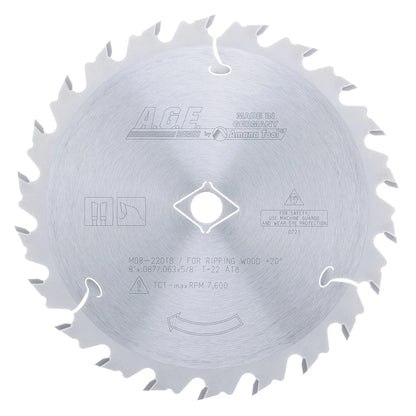 Amana Tool - MD8-220TB - TKT THIN KERF RIPPING 8"x22T