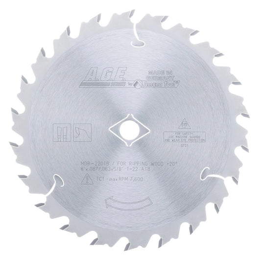 Amana Tool - MD8-220TB - TKT THIN KERF RIPPING 8"x22T