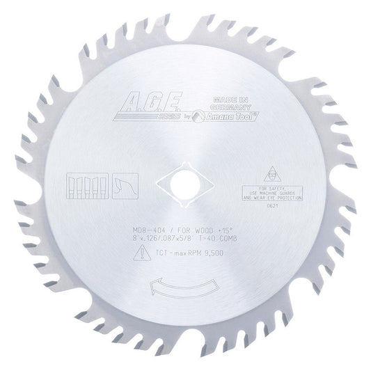 Amana Tool - MD8-404 - COMBINATION 8"x40T 5/8" BORE