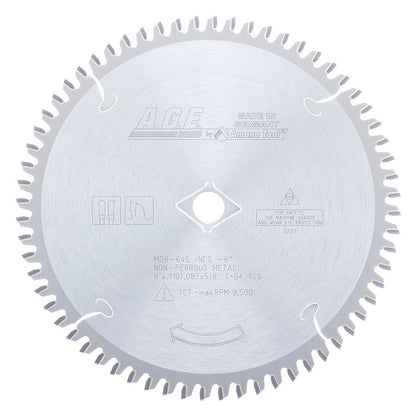 Amana Tool - MD8-645 - NON-FERROUS 8"x64T 5/8" BORE