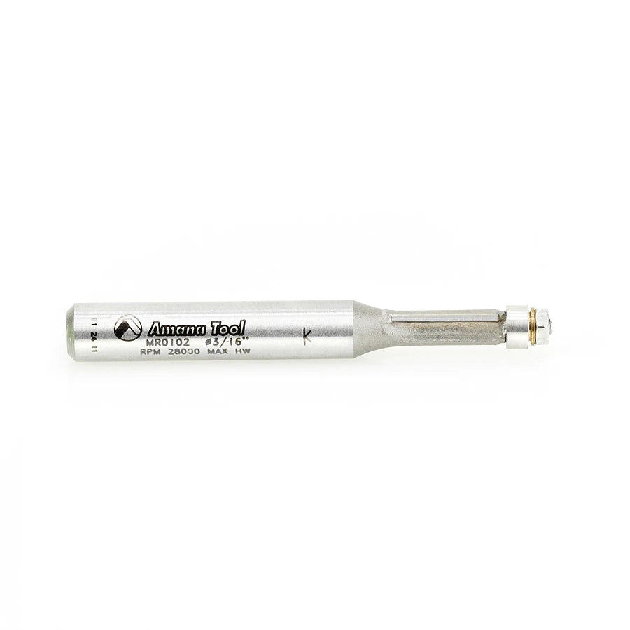 Amana Tool - MR0102 - 3/16" DIA MINIATURE FLUSH TRIM