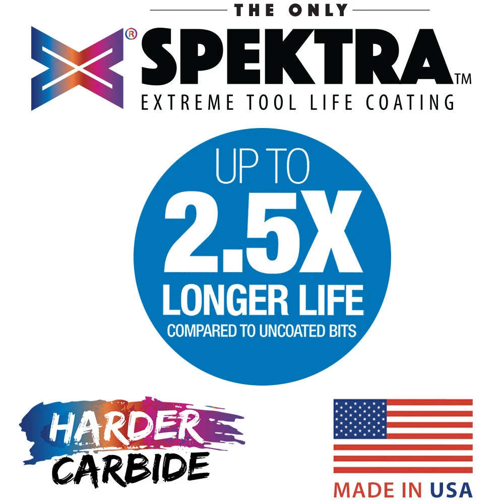 Amana Tool - 46195-K - SC.COMPRESSION 1/2"DIA SPEKTRA
