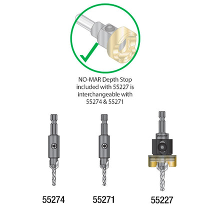 Amana Tool - AMS-627 - 3PC COUNTERSINK SET HEX SK