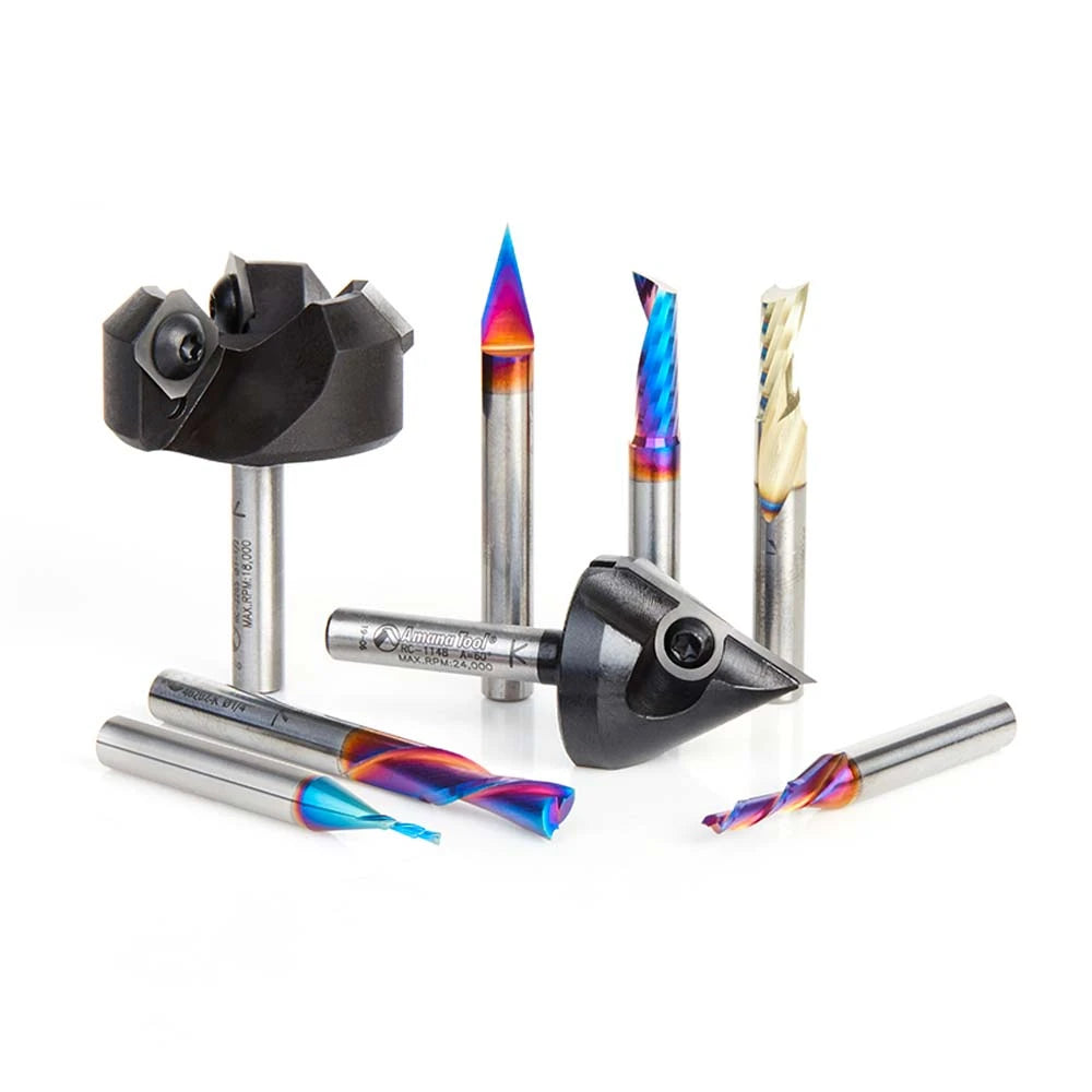 Amana Tool - AMS-261 - 8PC CNC ADVANCED MASTER SET