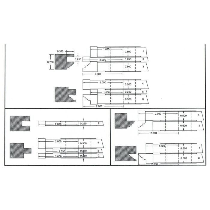 FREEBORN - PC-10-035 - CARBIDE COPE & PATTERN SET Shaper Cutter