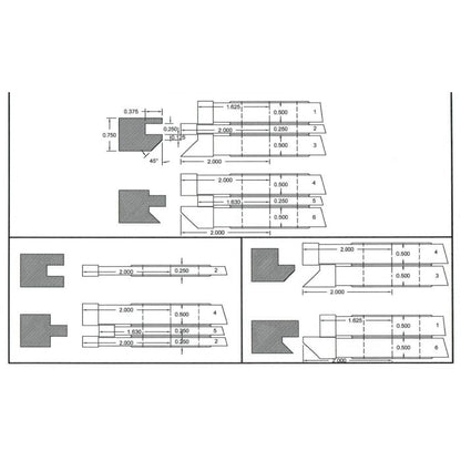 FREEBORN - PC-10-055 - CARBIDE COPE & PATTERN SET Shaper Cutter