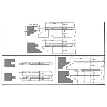 FREEBORN - PC-10-145 - CARBIDE COPE & PATTERN SET Shaper Cutter