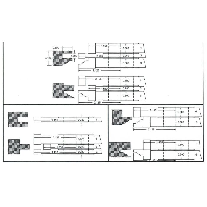 FREEBORN - PC-10-225 - CARBIDE ADDITIONAL TONGUE & GROOVE CUTTER Shaper Cutter