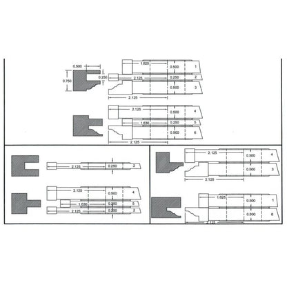 FREEBORN - PC-10-225 - CARBIDE ADDITIONAL TONGUE & GROOVE CUTTER Shaper Cutter