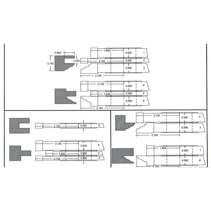 FREEBORN - PC-10-245 - CARBIDE ADDITIONAL TONGUE & GROOVE CUTTER Shaper Cutter