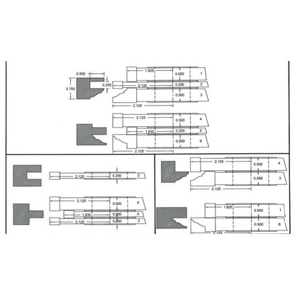 FREEBORN - PC-10-245 - CARBIDE ADDITIONAL TONGUE & GROOVE CUTTER Shaper Cutter