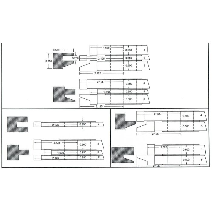 FREEBORN - PC-10-250 - CARBIDE ADDITIONAL TONGUE & GROOVE CUTTER Shaper Cutter