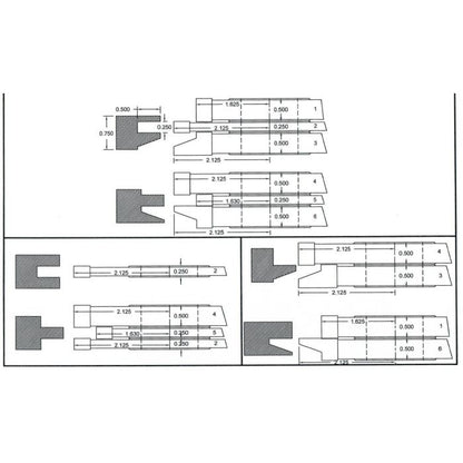 FREEBORN - PC-10-250 - CARBIDE ADDITIONAL TONGUE & GROOVE CUTTER Shaper Cutter