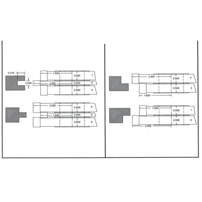 FREEBORN PC-10-500 - CARBIDE FLAT PANEL COPE & PATTERN SET Shaper Cutter