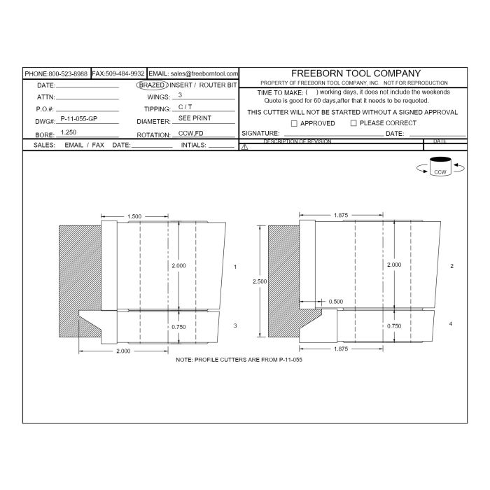 PC-11-055-GP GLASS PANEL (4 Piece Sets)