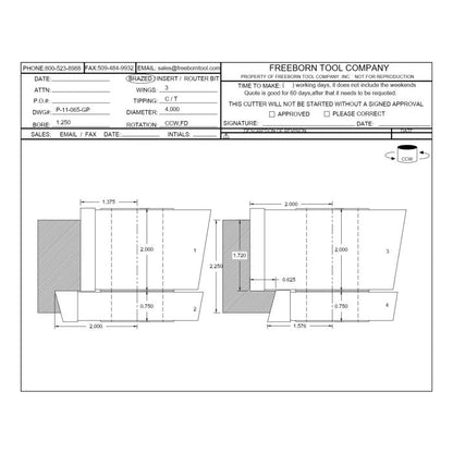 PC-11-065-GP GLASS PANEL (4 Piece Sets)