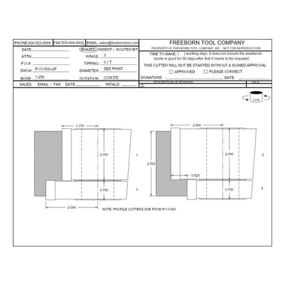 PC-11-500-GP GLASS PANEL (4 Piece Sets)