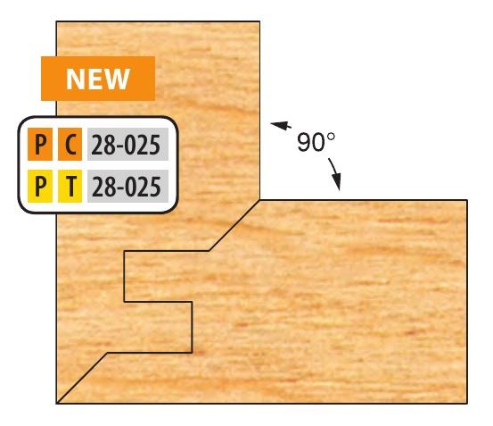 1-1/4 Bore Carbide One Piece Double Tongue & Groove Lock Mitre Cutter 3/4"-1" material Freeborn