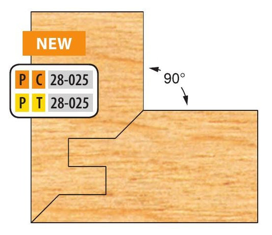 1-1/4 Bore Carbide One Piece Double Tongue & Groove Lock Mitre Cutter 3/4"-1" material Freeborn
