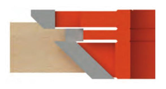 1-1/4 Bore Carbide Single Tongue & Groove Lock Mitre Cutter (3 Piece Cutter Set) Freeborn