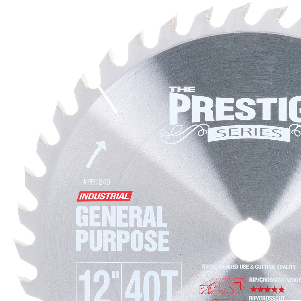 Amana Tool - PR1240 - 12"/40T PRESTIGE-LINE SAW ATB