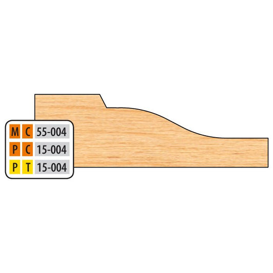 FREEBORN - MC-55-004 - CARBIDE RAISED PANEL CUTTER Shaper Cutter