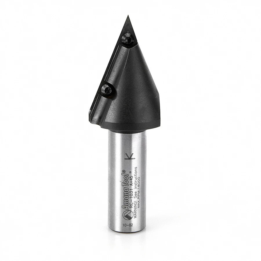 Amana Tool - RC-1031 - INSERT V-GROOVE 45D 3/4 SHANK