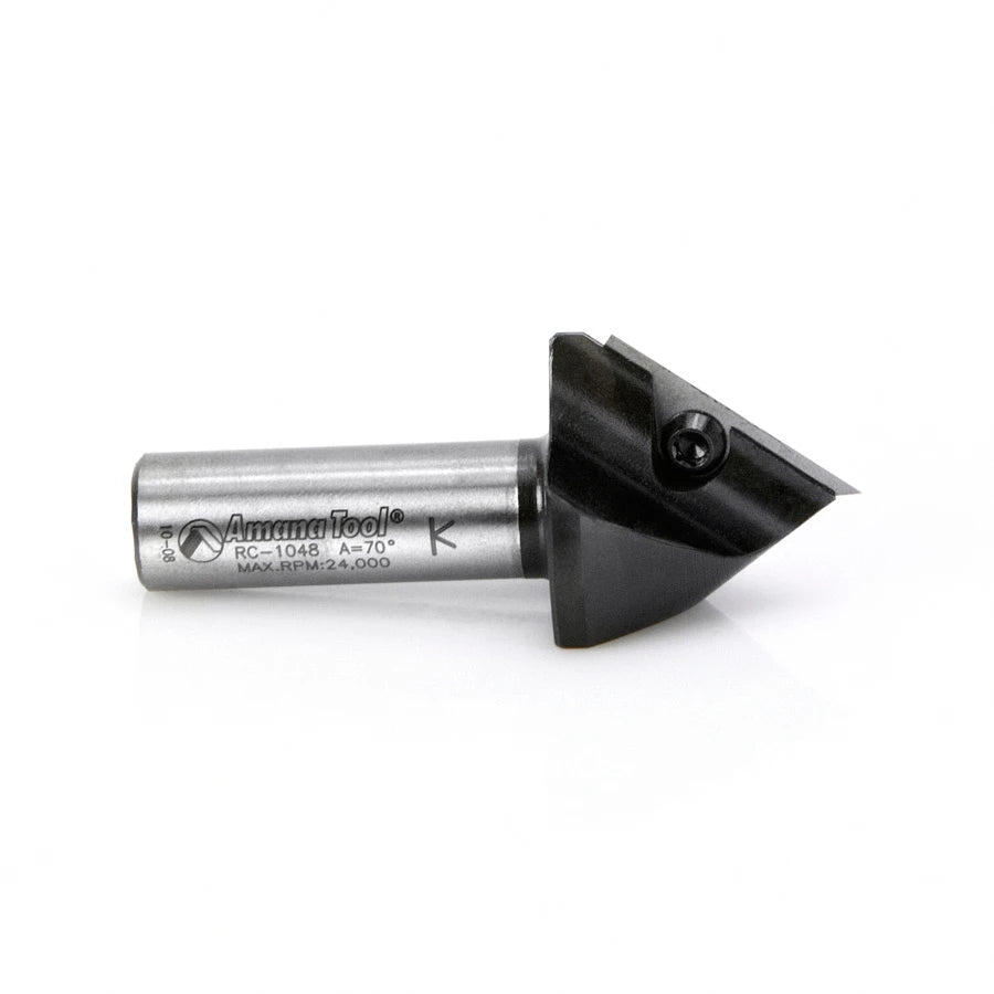 Amana Tool - RC-1048 - INSERT V-GROOVE 70D 1/2 SHANK