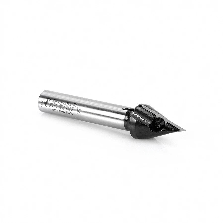 Amana Tool - RC-1049 - INSERT V-GROOVE 45D 1/2 SHANK