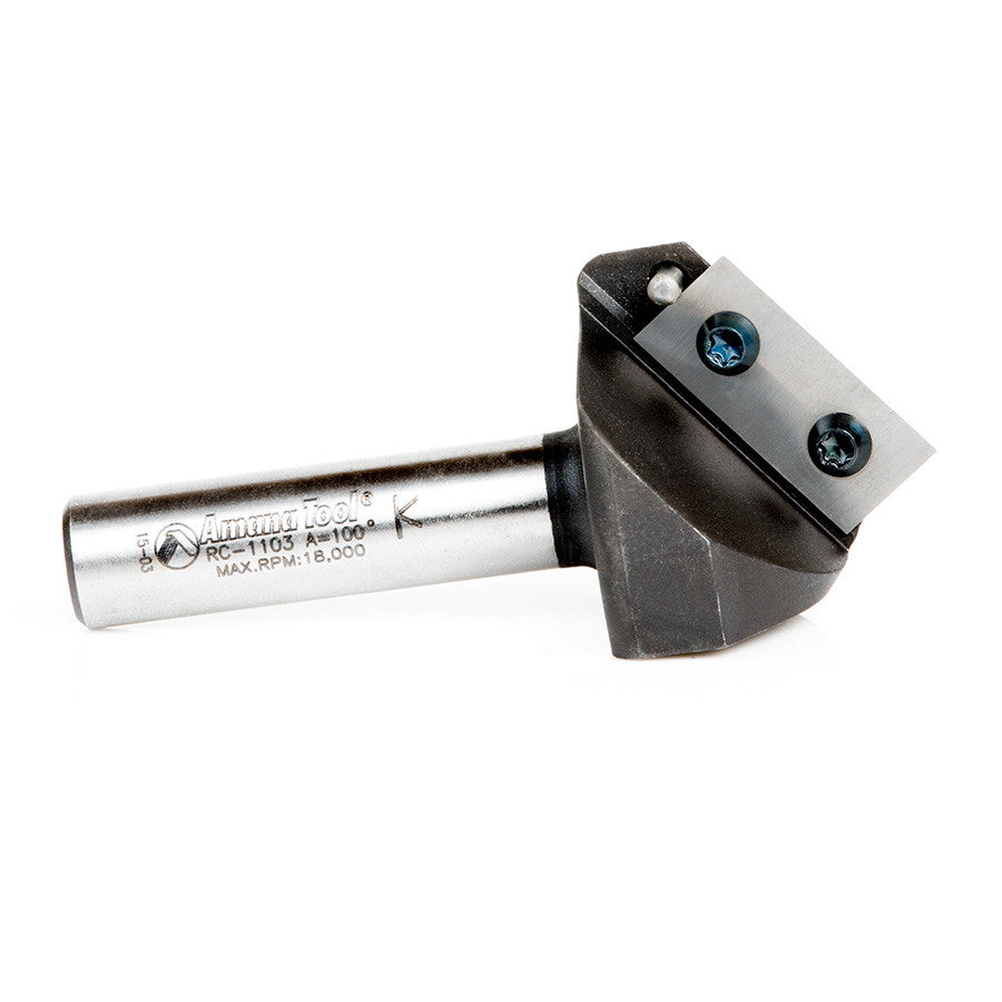 Amana Tool - RC-1103 - V GROOVE INSERT 100D  1/2 SHK
