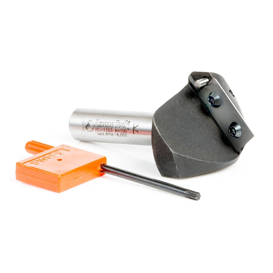 Amana Tool - RC-1103 - V GROOVE INSERT 100D  1/2 SHK
