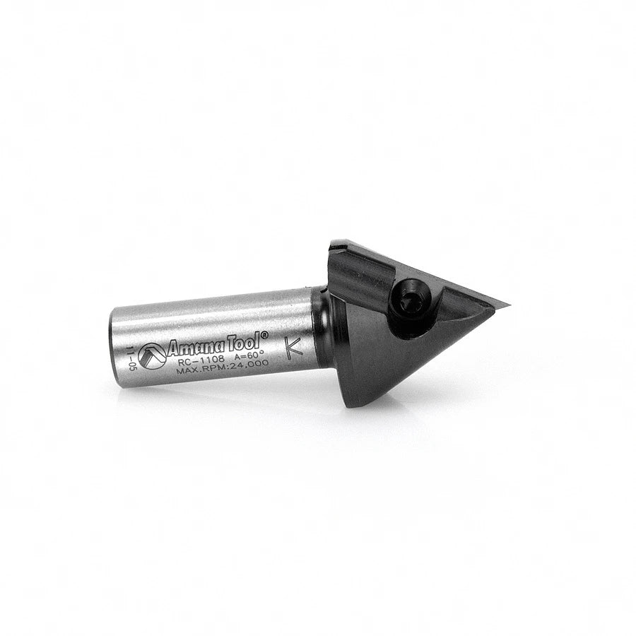 Amana Tool - RC-1108 - V GROOVE INSERT 60D  1/2 SHK