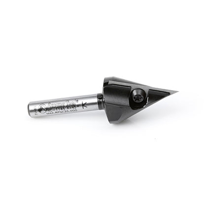 Amana Tool - RC-1145 - INSERT V-GROOVE 45D 1/4 SHANK