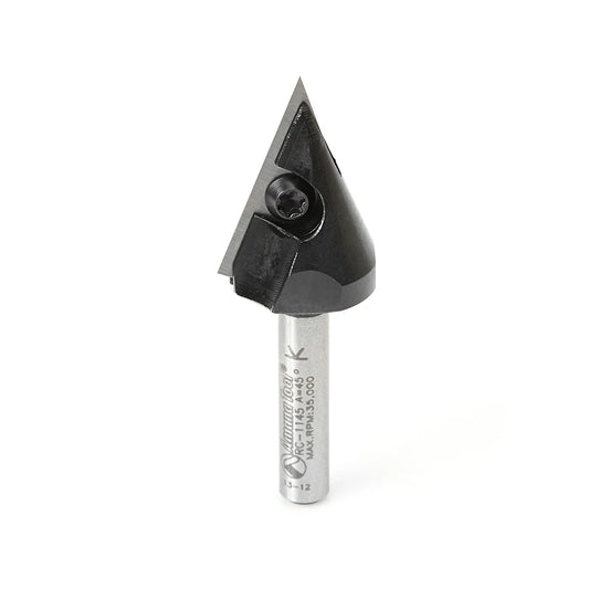 Amana Tool - RC-1145 - INSERT V-GROOVE 45D 1/4 SHANK