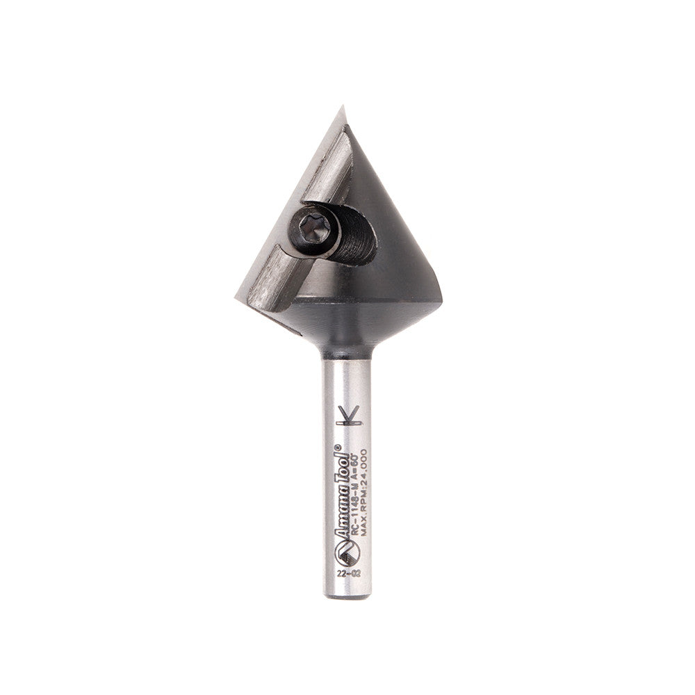 Amana Tool - RC-1148-M - V GROOVE INSERT 60D  6mm SHK