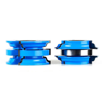 Amana Tool SC581 2-PC Carbide Tipped 3-Wing Stile & Rail Ogee Cabinet Door 3-9/16 D x 1-3/4 CH x 3/16 R x 1 & 1-1/4 Bore Shaper Cutter Set for 1-3/8 to 1-3/4 Material
