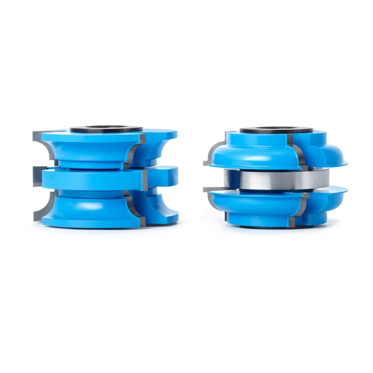 Amana Tool SC596 2-PC Carbide Tipped 3-Wing Stile & Rail Exterior Door 3-17/32 D x 2-1/8 CH x 25/64 R x 1 & 1-1/4 Bore Shaper Cutter Set for 2-1/8 Material