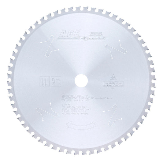 Amana Tool - STL305-60 - AGE STEEL 12"x60T 1" BORE SAW
