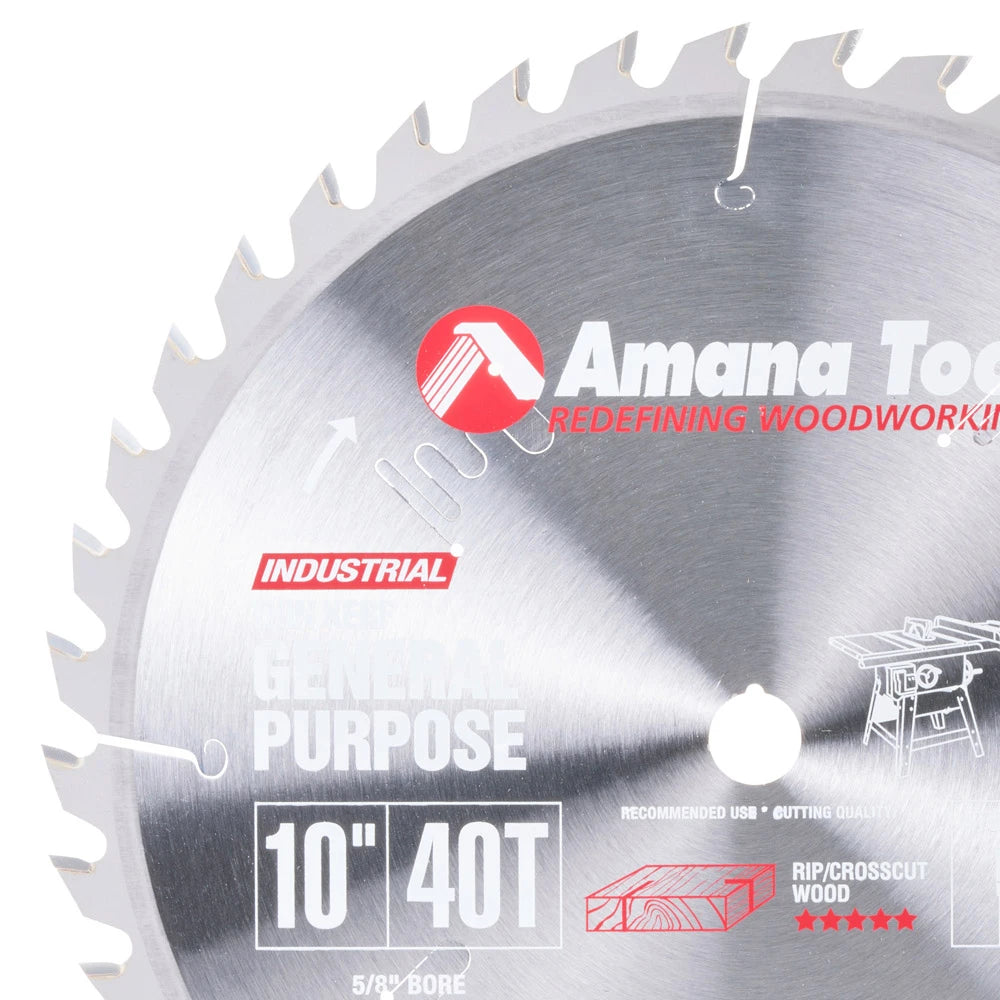 Amana Tool - TB10400 - 10"/40T THIN KERF A.T.B GRIND
