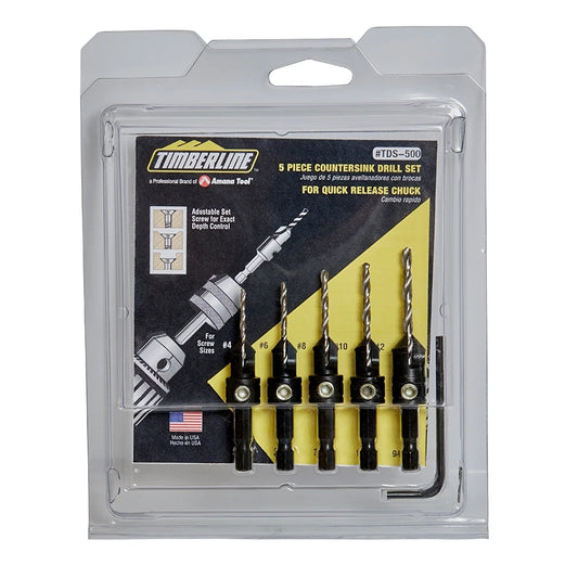 Amana Tool - TDS-500 - 5 PIECE COUNTERSINK DRILL SET